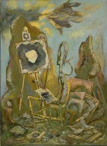 George Grosz, The Painter of the Hole I, 1948