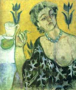 natalia Sergevna Goncharova, A Woman with a Cigarette Second half (δεκαετία 1910)