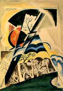 Natalia Srgeevna Goncharova, Composition with Trees  (1920)