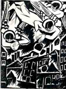Natalia Sergeevna Goncharova, The Doomed Town (1914)