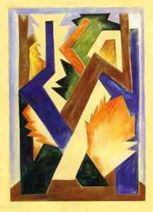 Natalia Sergeevna Goncharovna, Composition (1916)
