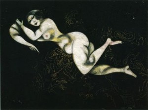 Marc Chagall, Nude lying down