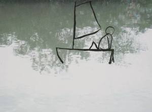 Ruud Matthes,
ink paintings on digital prints, 2007