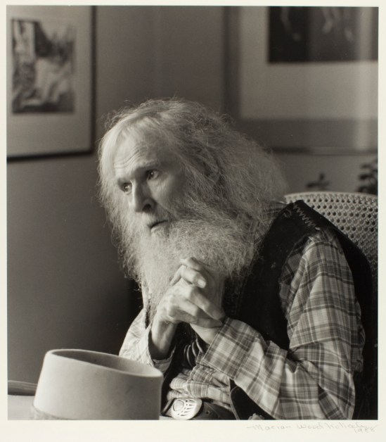 Marian Wood Kolisch (American, 1920-2008), William Everson, 1988, gelatin silver print, Bequest of Marian Wood Kolisch, © Portland Art Museum, 2009.30.16