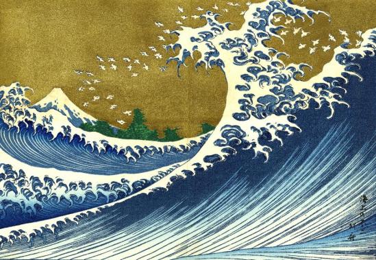 The Big Wave by Katsushika Hokusai